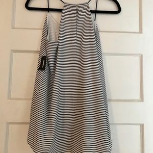 Brand new Express black and white striped tank